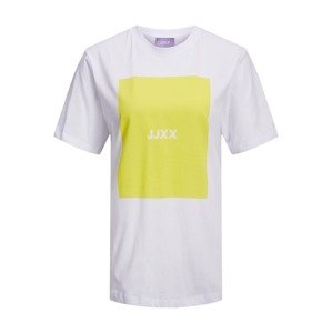 JJXX Tričko 'Amber'  žltá / biela