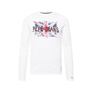 Pepe Jeans Shirt 'ROLAND'  biela / červená / tmavomodrá