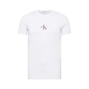 Calvin Klein Jeans Tričko  svetlohnedá / sivá / čierna / biela