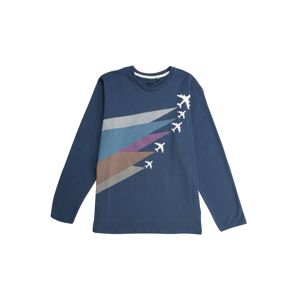 KANZ Shirt  modrosivá / zmiešané farby