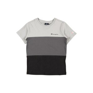 Champion Authentic Athletic Apparel T-Shirt  čierna / tmavosivá / svetlosivá