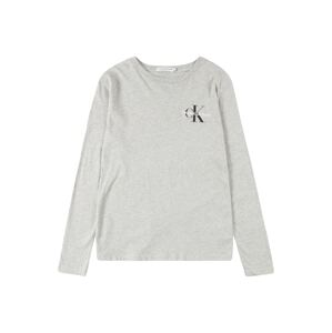 Calvin Klein Jeans Shirt  sivá melírovaná / čierna