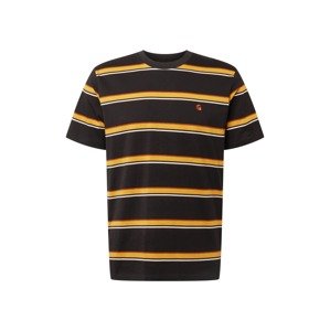Carhartt WIP T-Shirt 'Kent'  čierna / karamelová / biela / žltá