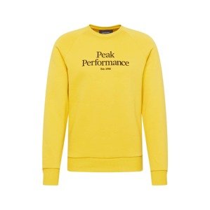 PEAK PERFORMANCE Sweatshirt  žltá / čierna