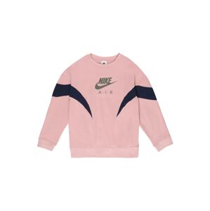 Nike Sportswear Mikina  tmavomodrá / čadičová / ružová