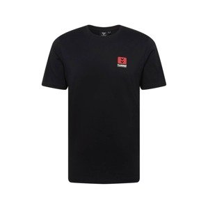 Hummel Funkčné tričko 'Graham'  čierna / červená / biela