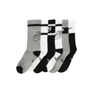 Nike Sportswear Ponožky  biela / sivá / čierna