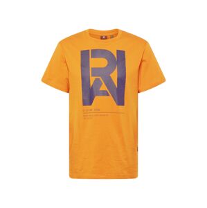 G-Star RAW Tričko  oranžová / námornícka modrá
