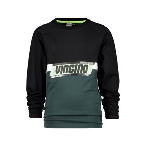 VINGINO Tričko 'Jevon'  zelená / čierna / biela / pastelovo zelená