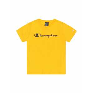 Champion Authentic Athletic Apparel Shirt  žltá / námornícka modrá