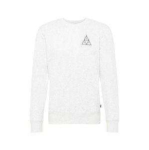 HUF Sweatshirt 'ESSENTIALS'  svetlosivá / čierna / biela