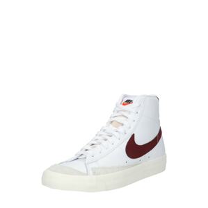 Nike Sportswear Členkové tenisky 'Blazer 77'  biela / vínovo červená
