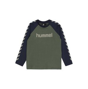 Hummel Funkčné tričko  tmavozelená / tmavomodrá / olivová
