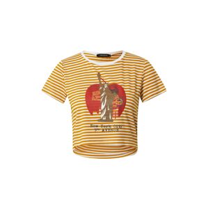 Trendyol T-Shirt  zlatá žltá / biela / červená / svetlohnedá / námornícka modrá