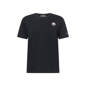 Champion Authentic Athletic Apparel T-Shirt  čierna / biela / svetloružová / svetlomodrá