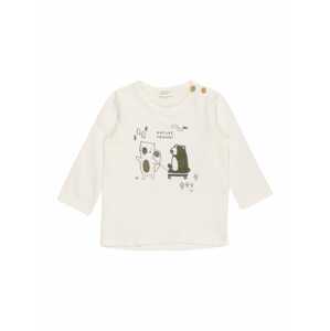 UNITED COLORS OF BENETTON T-Shirt  prírodná biela / olivová / grafitová