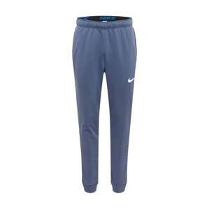 NIKE Športové nohavice  modrosivá / biela / modrá / kaki / svetlohnedá