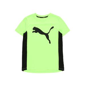 PUMA Funkčné tričko  neónovo zelená / čierna