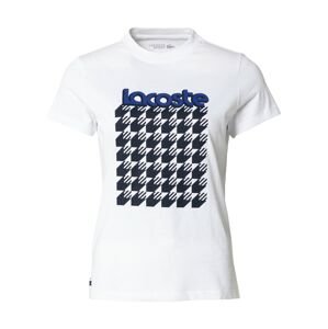 Lacoste Sport Funkčné tričko  biela / modrá / ultramarínová