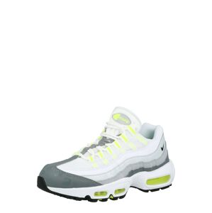 Nike Sportswear Nízke tenisky 'Air Max 95'  biela / neónovo žltá / svetlosivá / sivá