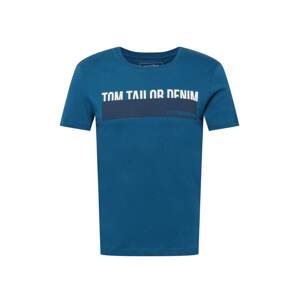 TOM TAILOR DENIM Tričko  pastelovo modrá / biela
