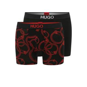 HUGO Boxershorts  červená / čierna / biela