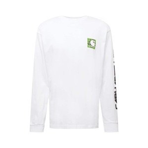 Carhartt WIP Tričko  biela / zelená / čierna