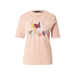 Love Moschino Tričko 'MAGLIETTA'  ružová / zmiešané farby