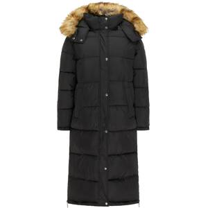 MYMO Zimný kabát  svetlohnedá / čierna