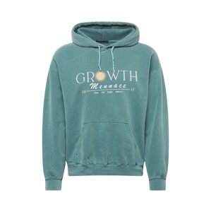 Mennace Sweatshirt 'GROWTH'  nefritová / biela / žltá