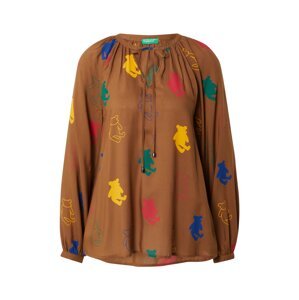 UNITED COLORS OF BENETTON Bluse  hnedá / zmiešané farby