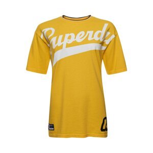 Superdry Tričko 'Strikeout'  žltá / šedobiela / námornícka modrá / červená