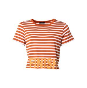 Trendyol T-Shirt  oranžová / tmavooranžová / biela
