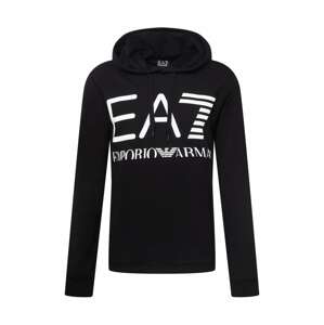 EA7 Emporio Armani Sweatshirt  čierna / biela
