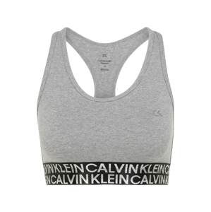 Calvin Klein Performance Športová podprsenka  čierna / biela / svetlosivá