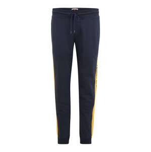 Tommy Jeans Plus Nohavice  námornícka modrá / žltá