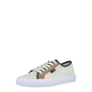 DC Shoes Nízke tenisky 'MANUAL'  biela / karamelová / trávovo zelená
