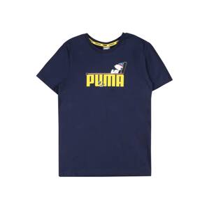 PUMA Shirt  námornícka modrá / žltá / biela