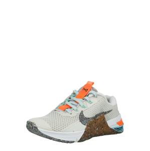NIKE Športová obuv 'Metcon 7'  svetlosivá / oranžová / sivá melírovaná / hnedá