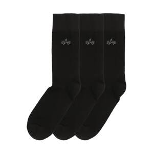 ALPHA INDUSTRIES Ponožky  čadičová / čierna