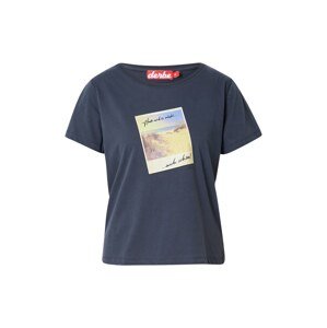 Derbe T-Shirt  námornícka modrá / svetlomodrá / pastelovo žltá / gaštanová