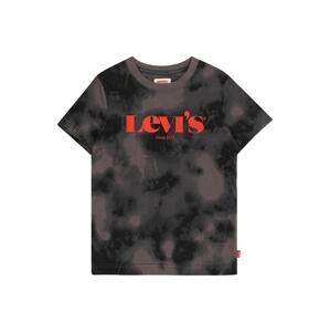 LEVI'S T-Shirt  čadičová / čierna / červená
