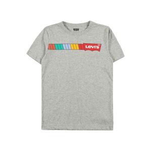 LEVI'S Tričko  sivá / červená / zmiešané farby