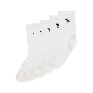Abercrombie & Fitch Ponožky  biela / čierna