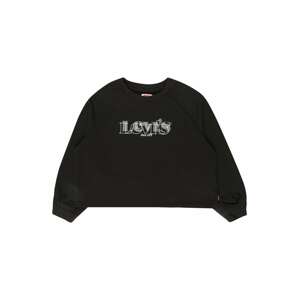 LEVI'S Sweatshirt  čierna / biela / sivá melírovaná