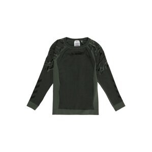 Hummel Funkčné tričko  tmavozelená / čierna / olivová