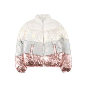 KIDS ONLY Zimná bunda  ružové zlato / biela / strieborná