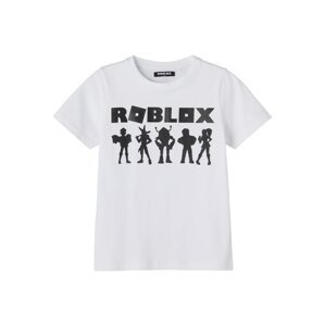 NAME IT Tričko 'Roblox'  čierna / biela