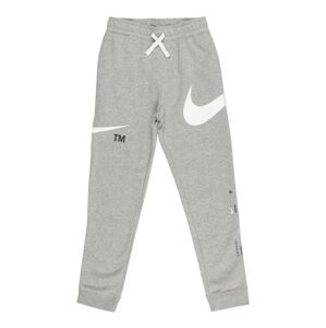 Nike Sportswear Nohavice  sivá melírovaná / biela / čierna