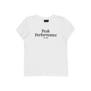 PEAK PERFORMANCE T-Shirt  biela / čierna
